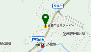 業務用食品スーパー 田辺滝内店の地図画像