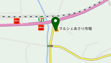 業務用食品スーパーマルシェあさり市場の地図画像