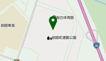 釧路町温水プールの地図画像