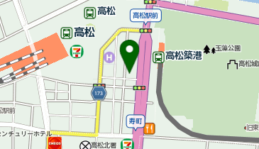 ADERANS(アデランス)高松の地図画像