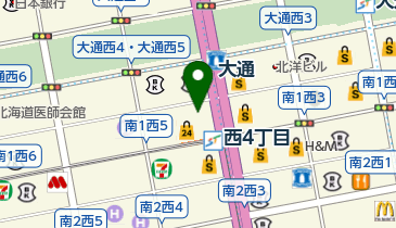 レディスアデランス札幌の地図画像