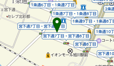 レディスアデランス旭川の地図画像