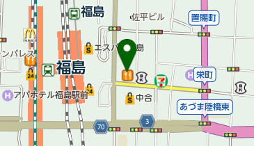 レディスアデランス福島の地図画像