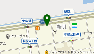 無法松 新貝店の地図画像