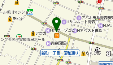 青森市 パサージュ広場の地図画像