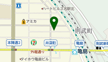 杏堂鍼灸院の地図画像