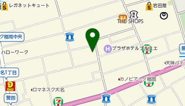 三味 大名店の地図画像