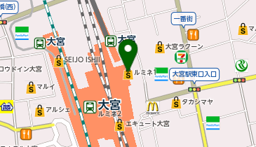 メンズ&レディース キャデラック ルミネ大宮店の地図画像