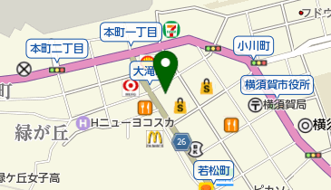 エースコンタクト 横須賀中央店の地図画像