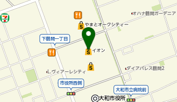 エースコンタクト イオンモール大和店の地図画像