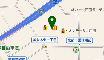 エースコンタクト イオンモール北戸田店の地図画像