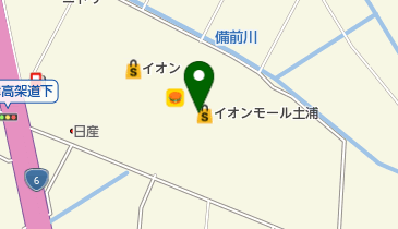 エースコンタクト イオンモール土浦店の地図画像