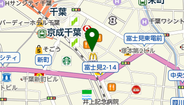 占い専科 青い月 千葉店の地図画像