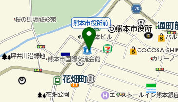 レディスアデランス熊本の地図画像