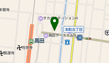 レディスアデランス上越の地図画像