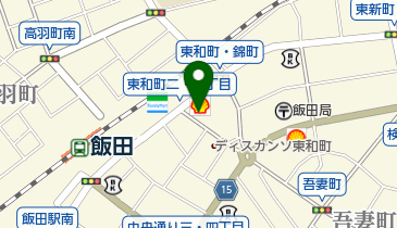 レディスアデランス飯田の地図画像