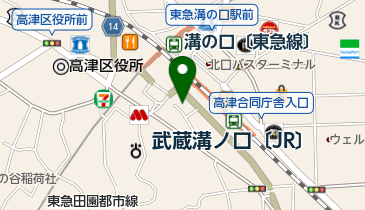 レディスアデランス溝ノ口の地図画像