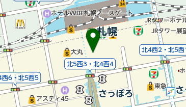 時計・貴金属のとくなが 札幌アピア店の地図画像