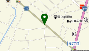 栃木県私的病院会の地図画像