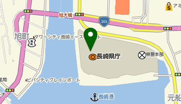 長崎県教育庁高校教育課の地図画像