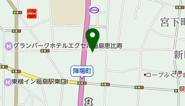 福島県鍼灸按マッサージ師会の地図画像