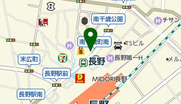 Paul Stuart(ポールスチュアート) ながの東急百貨店の地図画像