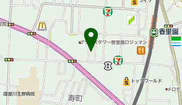 上を向いての地図画像