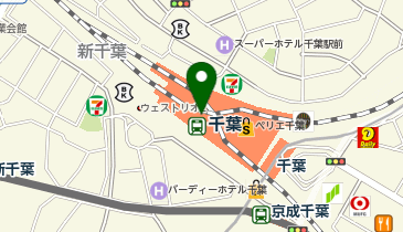 万葉軒 ペリエ千葉店の地図画像