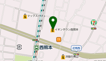 プーラビーダ イオンタウン西熊本店の地図画像