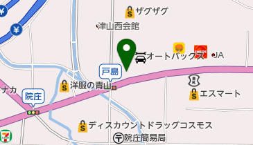 レジャックス 津山店の地図画像