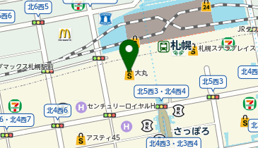 俵屋吉富 大丸札幌店の地図画像
