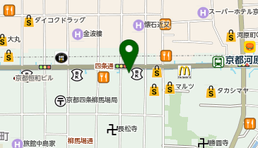 PLAZA(プラザ) 京都四条店の地図画像