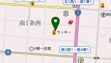 エンパイアー ラッキー倶知安店の地図画像