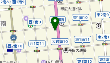 エンパイアー 帯広大通店の地図画像