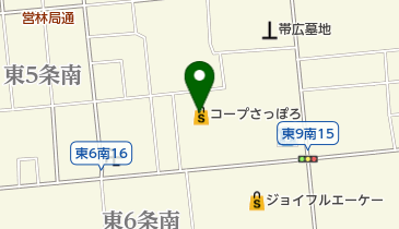 エンパイアー コープさっぽろかしわ店の地図画像