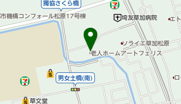 映像美術館 特別養護老人ホーム アートフェリスの地図画像