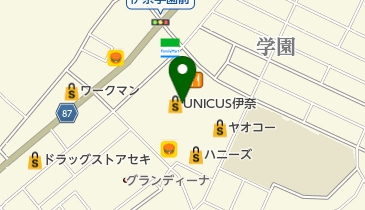 ウニクス伊奈の地図画像