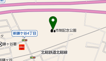 市制記念公園の地図画像