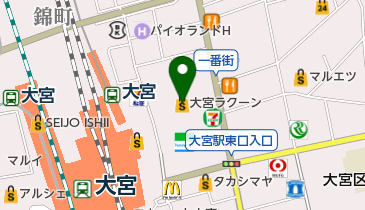 カラダ整体メンテナンスRe:bone(リボーン) 大宮ラクーン店の地図画像