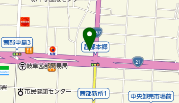 ラーメン横綱 岐阜店の地図画像