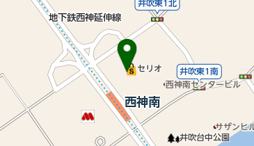 ピザハット セリオ・コープ西神南店の地図画像