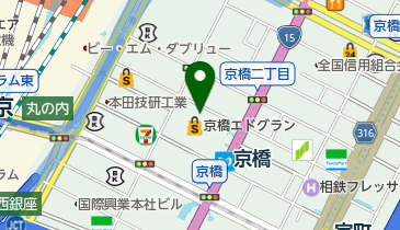 京橋モルチェ 京橋エドグラン店の地図画像