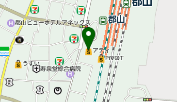 スタジオダンスヘッド アティ郡山店の地図画像