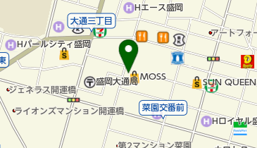 スマイルメガネ研究舎 盛岡MOSS(モス)ビル店の地図画像