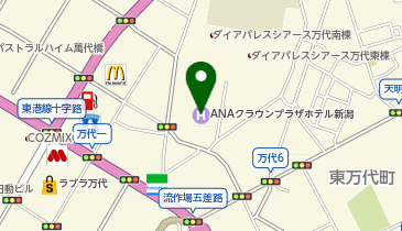 POLA THE BEAUTY(ポーラ・ザ・ビューティー) ANAクラウンプラザホテル新潟店の地図画像