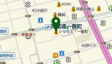 LAZARE DIAMOND BOUTIQUE(ラザール ダイヤモンド ブティック) 仙台店の地図画像