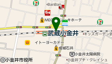 Green Parks sara(グリーン パークス サラ) nonowa武蔵小金井店の地図画像
