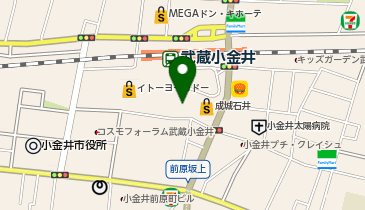 にじいろ保育園武蔵小金井の地図画像