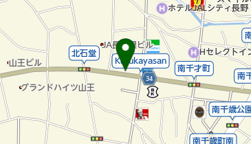 フラットヘッド 長野店の地図画像