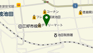 化粧品の店 サフラン Frespo阿波池田店の地図画像